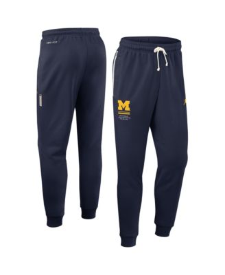 Men's Navy Michigan Wolverines 2026 Sideline Standard Issue Dri-FIT Taper Pants