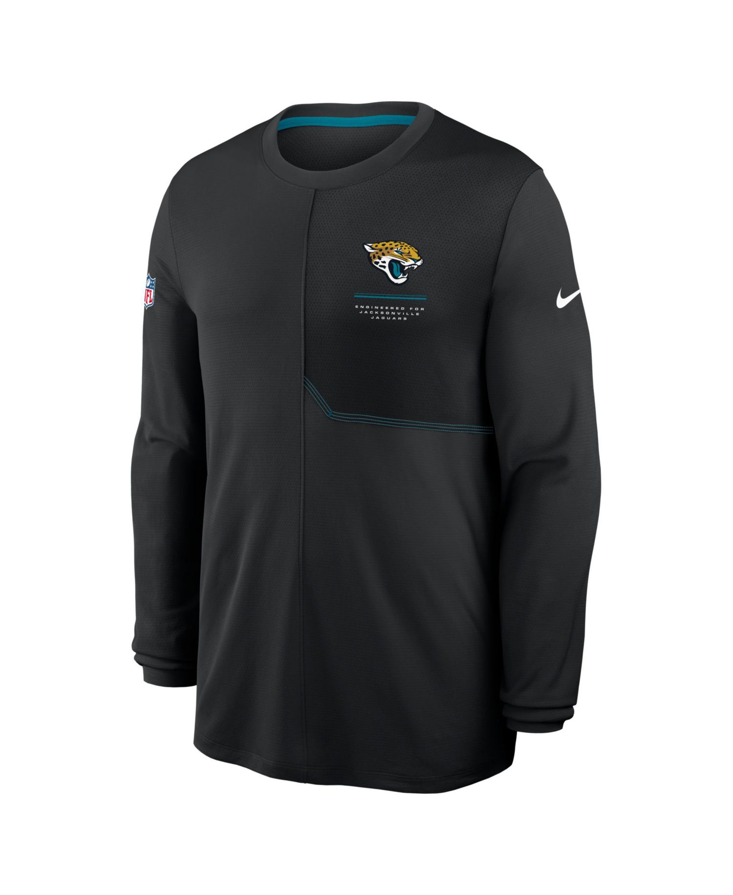 Men's Black Jacksonville Jaguars Sideline Coaches UV Dri-FIT Long Sleeve Shirt