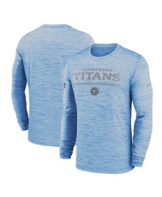 Men's Light Blue Tennessee Titans Sideline Offensive Transition Velocity Dri-FIT Long Sleeve T-Shirt