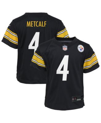 Preschool D.K. Metcalf Black Pittsburgh Steelers Team Game Jersey