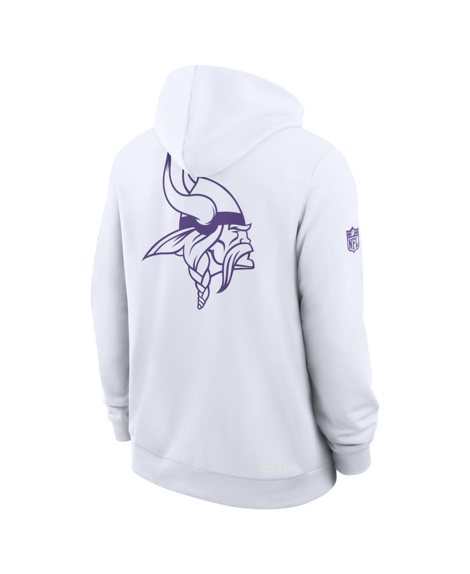 Men's White Minnesota Vikings Alt Sideline Standard Issue Dri-FIT Hoodie