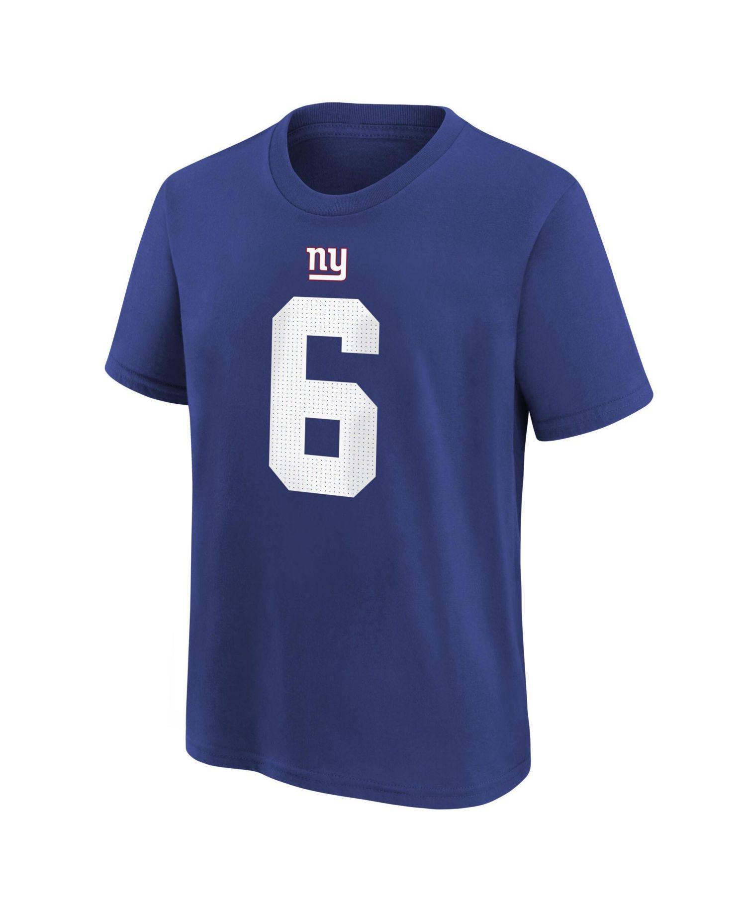 Big Boys and Girls Jaxson Dart Royal New York Giants Name & Number T-Shirt