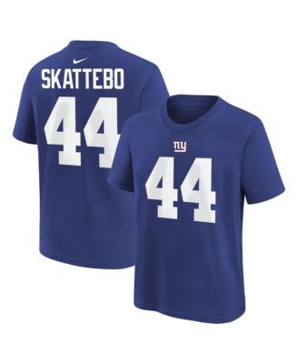Big Boys and Girls Cam Skattebo Royal New York Giants Name & Number T-Shirt