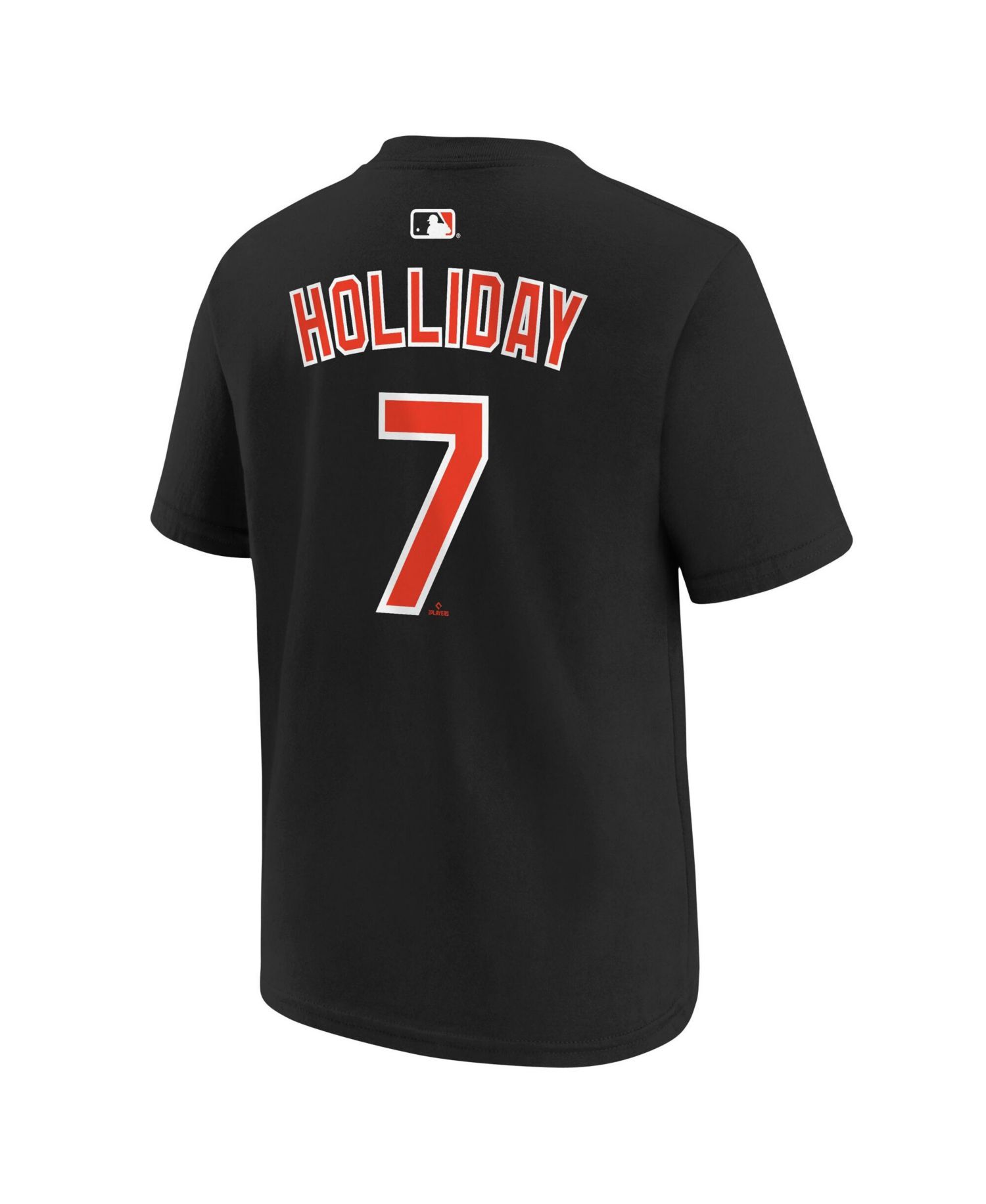 Big Boys and Girls Jackson Holliday Black Baltimore Orioles Name & Number T-Shirt