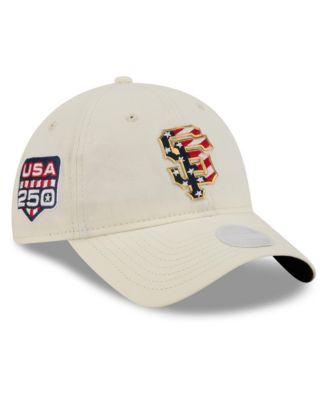 Women's Cream San Francisco Giants USA 250 Fourth of July 9TWENTY Adjustable Hat