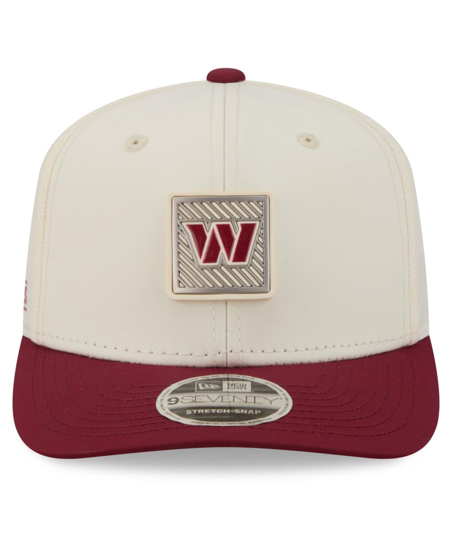 Men's Cream/Burgundy Washington Commanders 2026 NFL Training Camp 9SEVENTY Adjustable Hat