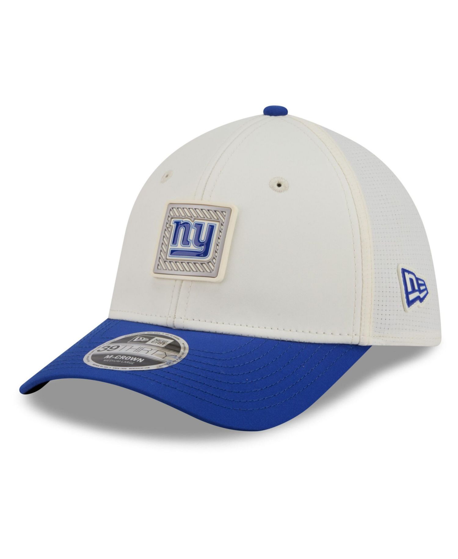 Men's Cream/Royal New York Giants 2026 NFL Training Camp 39THIRTY Flex Hat