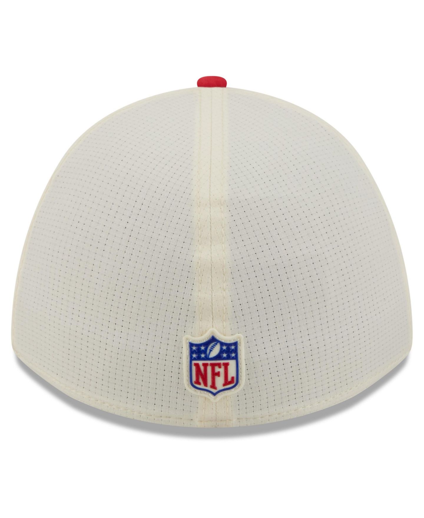 Мужская кепка New Era Cream/Red Kansas City Chiefs 2026 NFL Training Camp 39THIRTY Flex Hat — фото 4