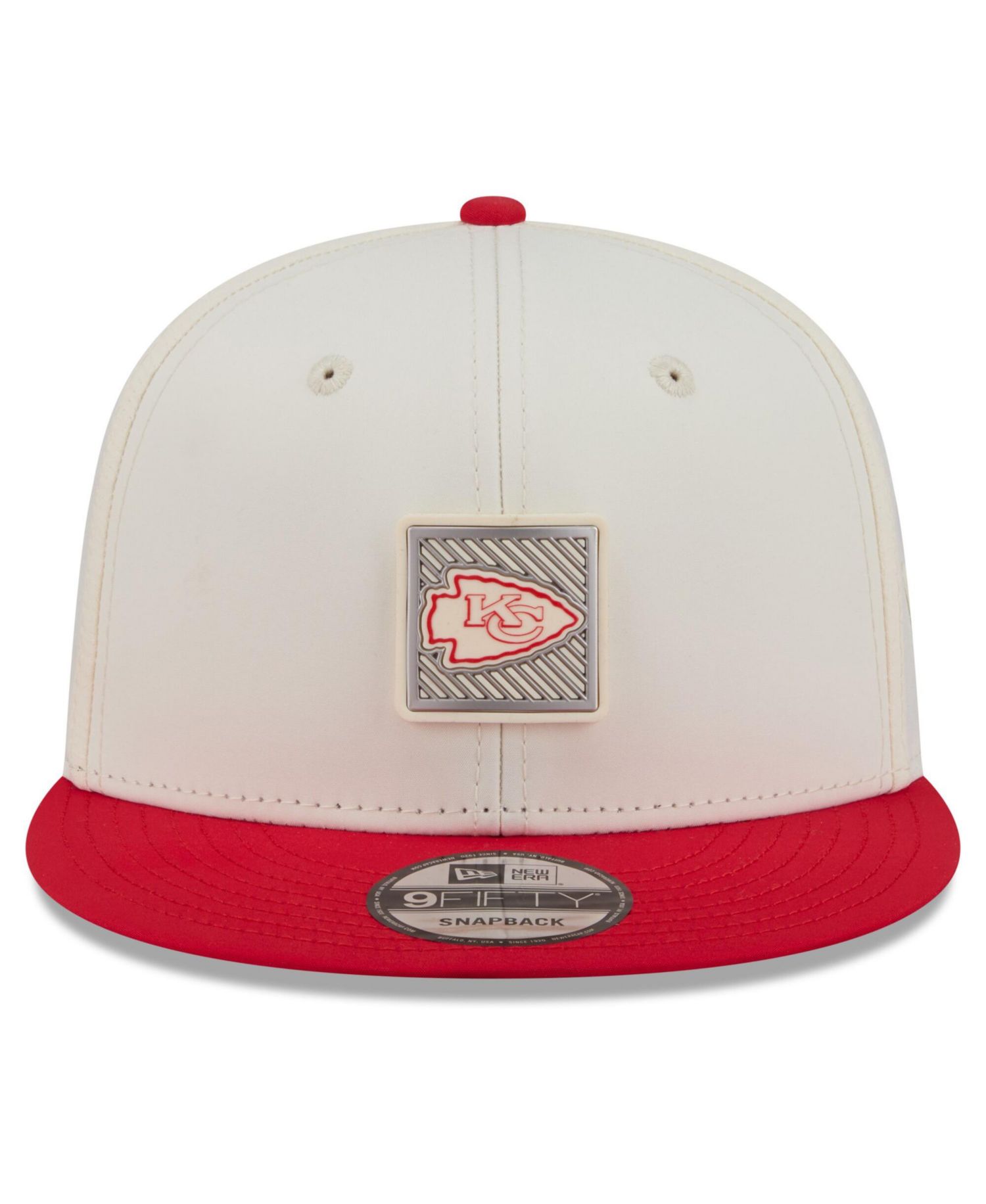 Men's Cream/Red Kansas City Chiefs 2026 NFL Training Camp 9FIFTY Snapback Hat
