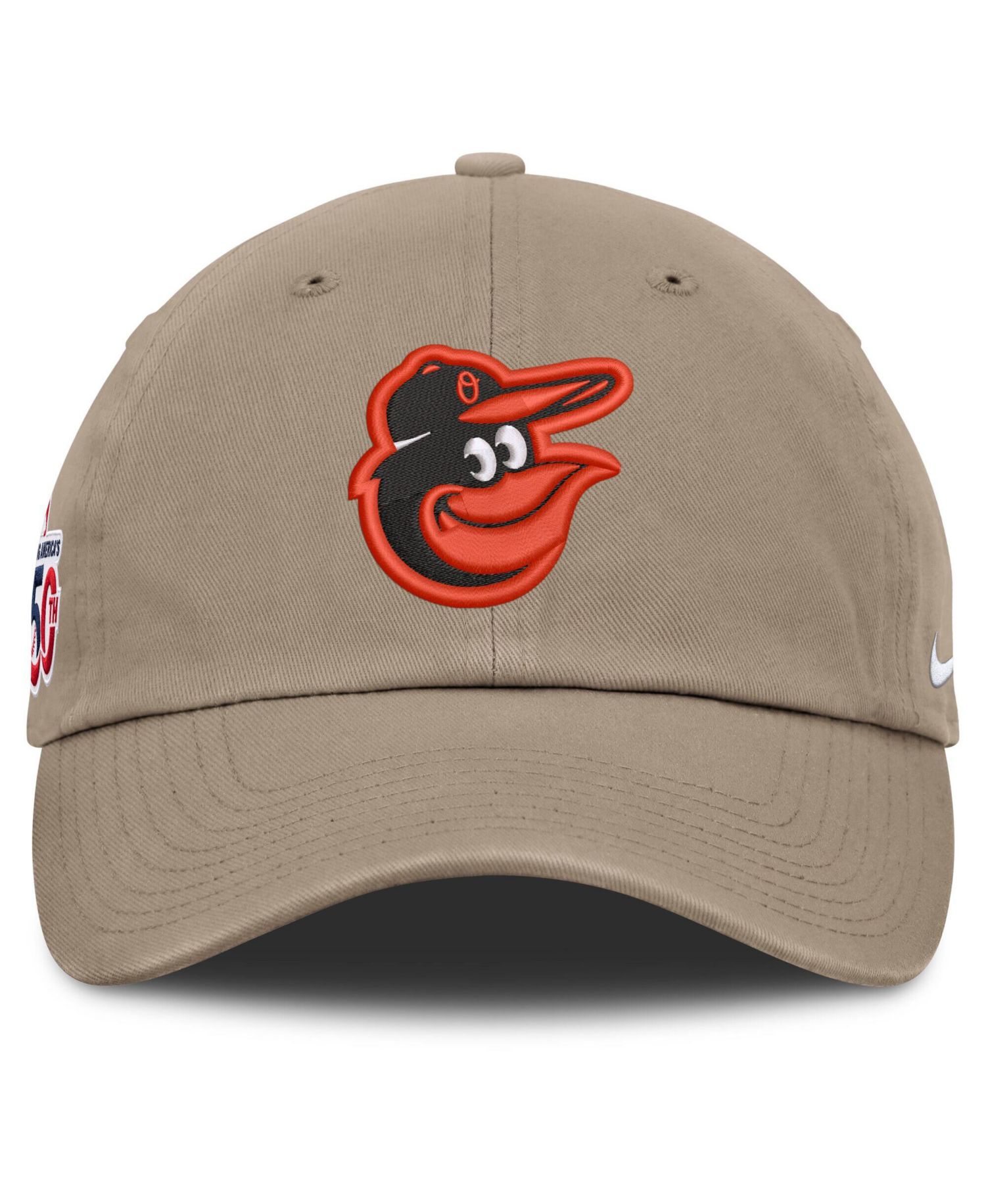 Men's Khaki Baltimore Orioles Celebrating America's 250th Club Adjustable Hat