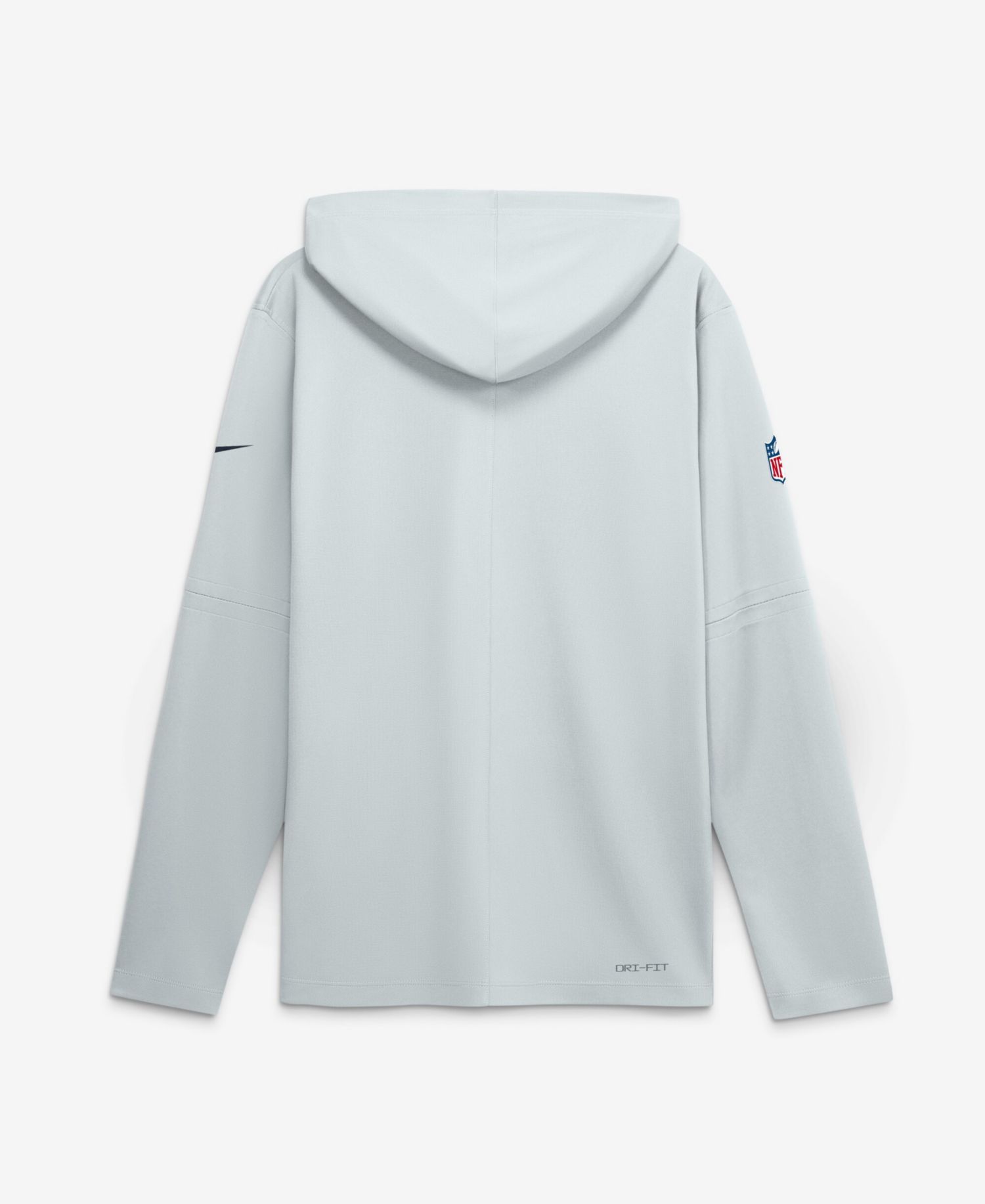 Men's Platinum Chicago Bears Sideline Lightweight Long Sleeve Hooded Dri-FIT T-Shirt