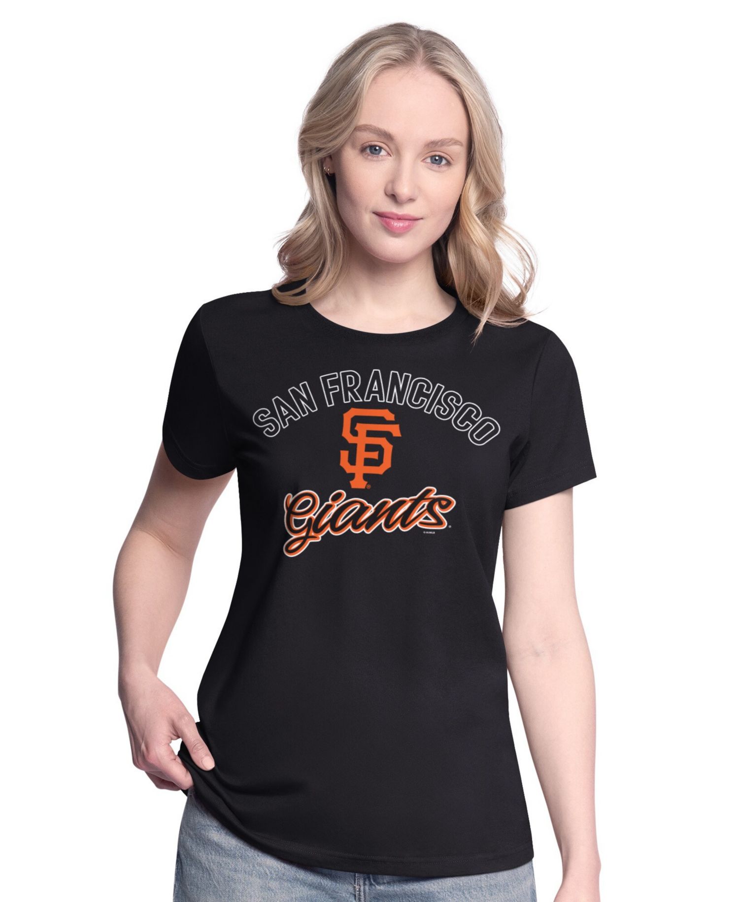 Women's Black/Heather Gray San Francisco Giants Short-Sleeve and Long-Sleeve T-Shirt Combo Pack