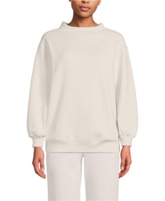 Women's Long Sleeve Serious Sweats Mock Neck Sweatshirt