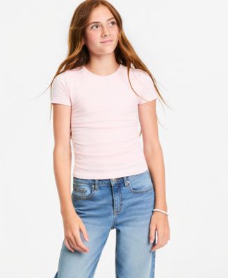 Girls' XS-XL Short-Sleeve Side-Cinch Top