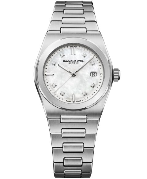 Женские часы Raymond Weil серебристые из нержавеющей стали 30мм