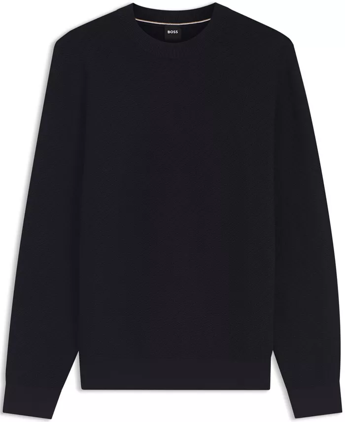 Men's Cotton Diagonal-Knit Regular-Fit Sweater - thumbnail 2