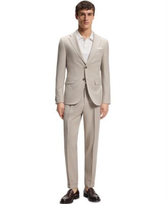 BOSS by Men's Wool Silk Two-Piece Slim-Fit Suit