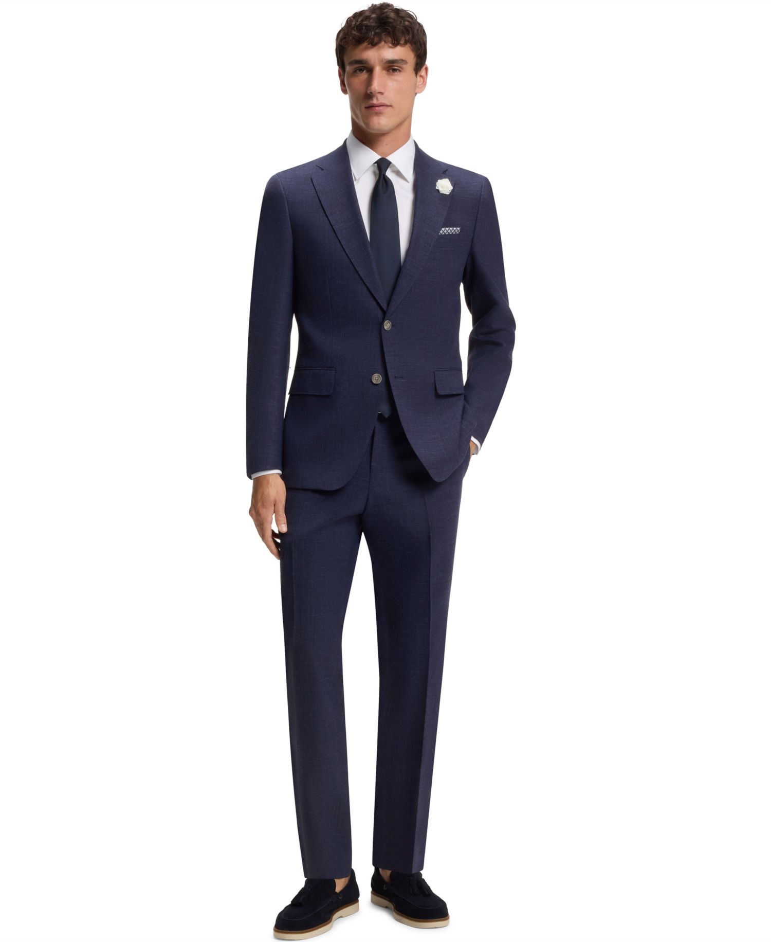 BOSS by Men's Melange Stretch Slim-Fit Blazer