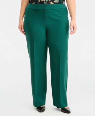 plus size green dress pants & Trousers Business Casual & Work Clothes details:Fringe