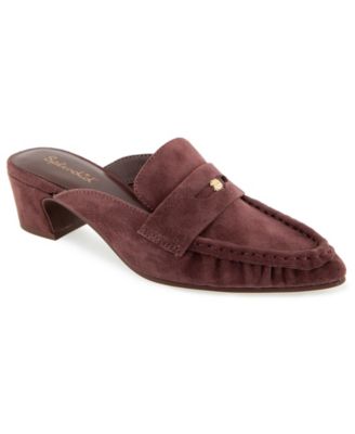 Women's Lotus Heeled Penny Loafer Mule