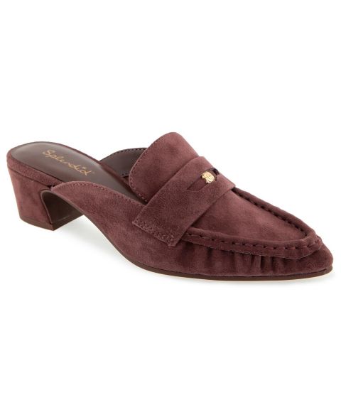 Женские сабо Splendid Lotus Heeled Penny Loafer Mule, цвет: Пепельный винный