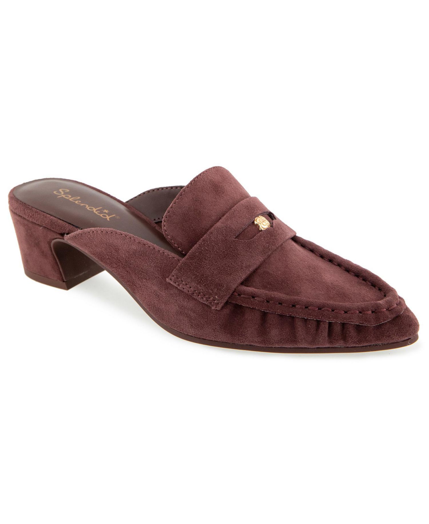 Women's Lotus Heeled Penny Loafer Mule