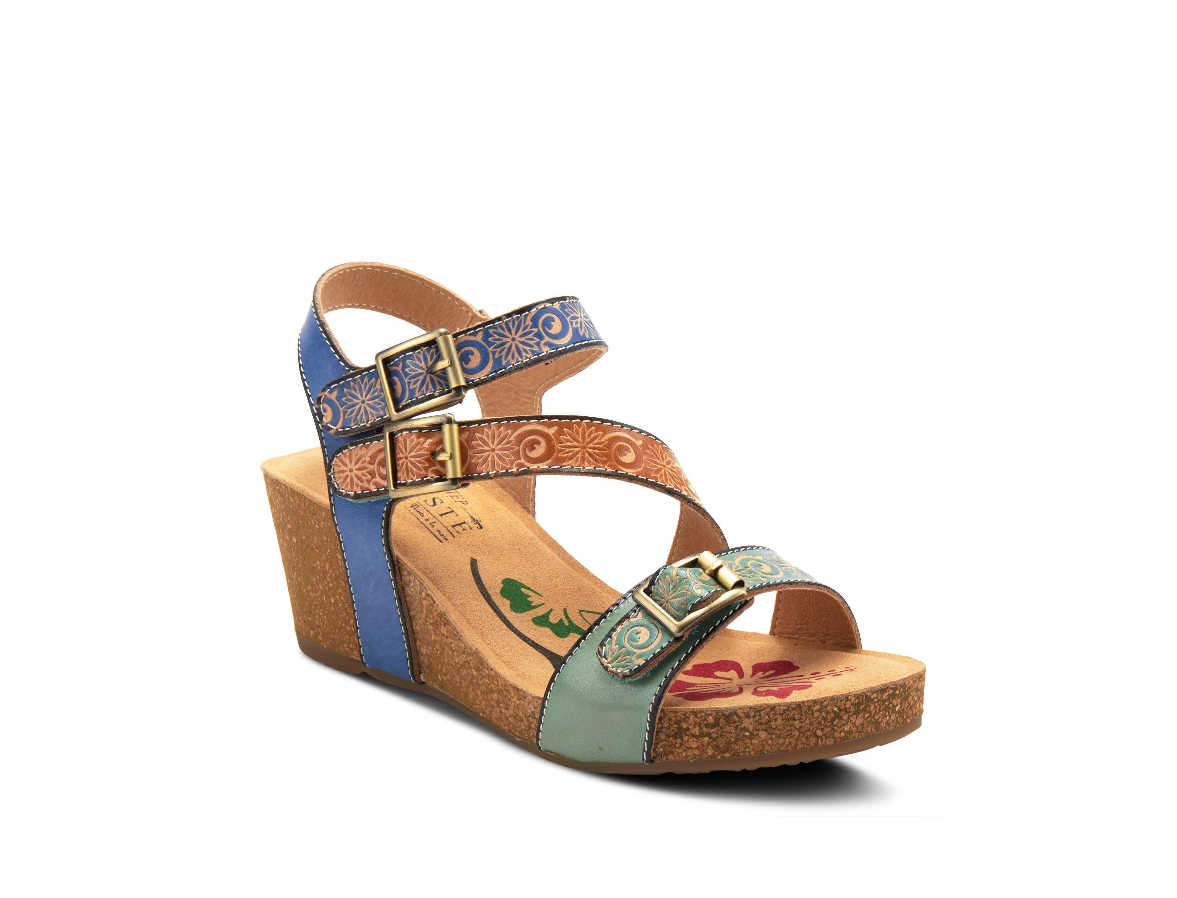 L'Artiste Women's Tanja Wedge with Ankle Strap