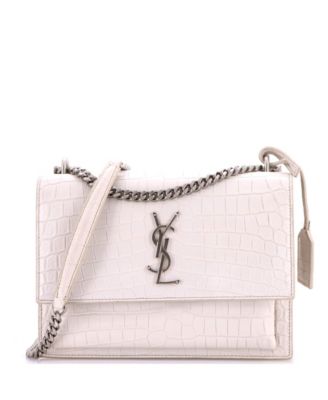 Medium Sunset Crossbody Bag Embossed Leather