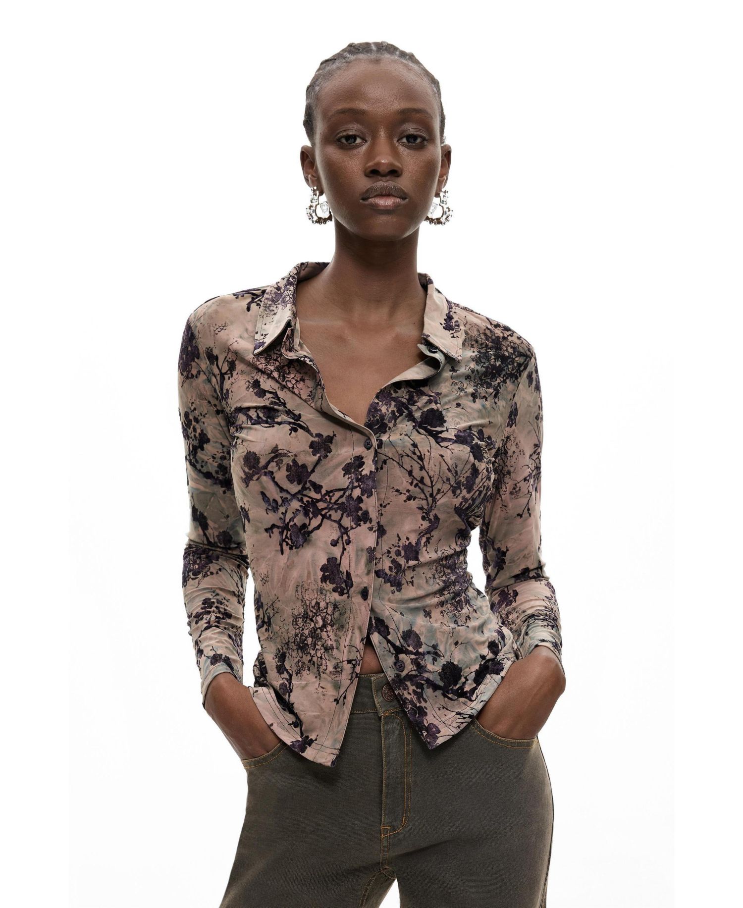 Women's Flocked Shirt