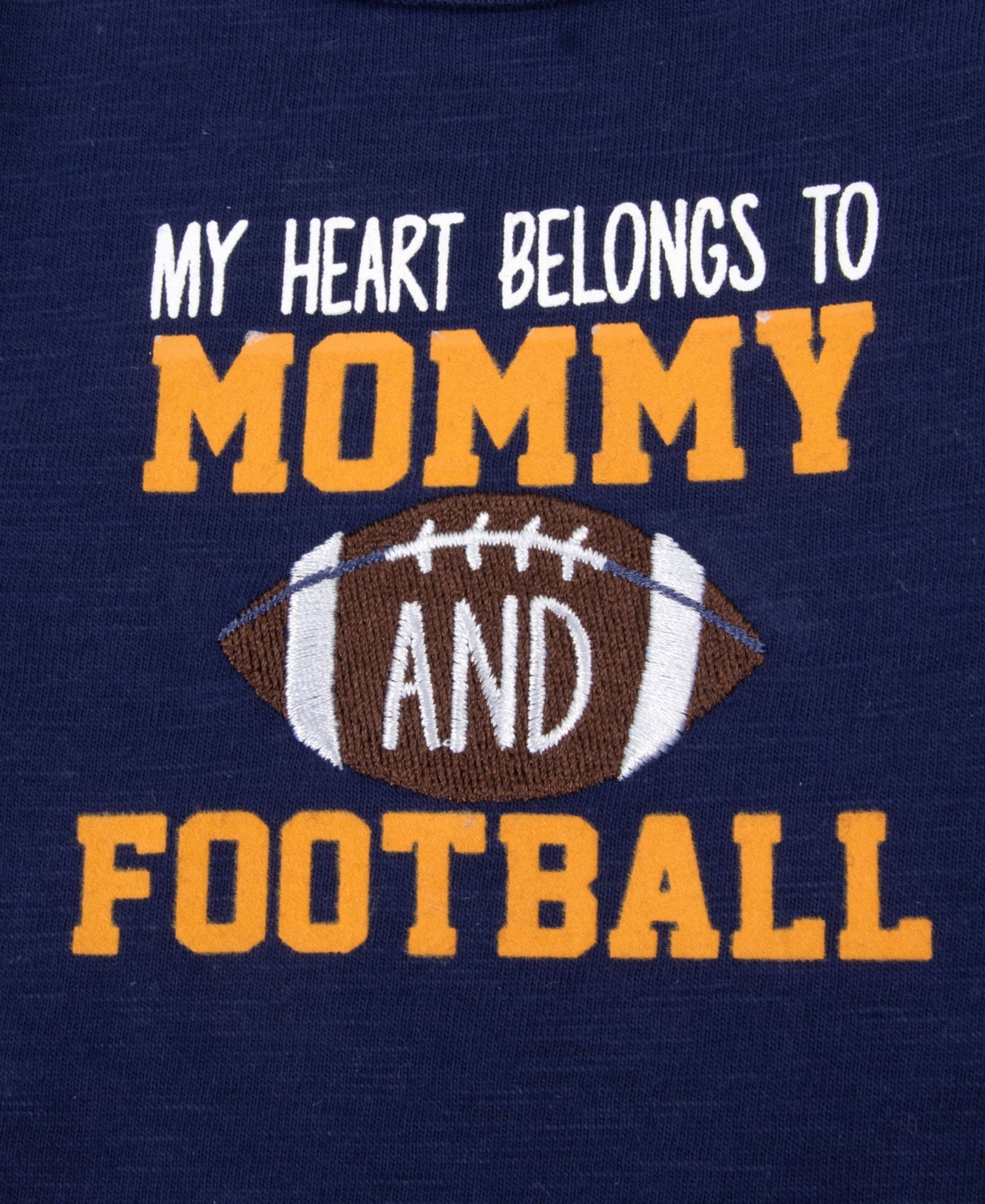 Baby Boys' Mommy and Football Bodysuit, Jogger Pants, Socks and Hat, 4-Piece Set