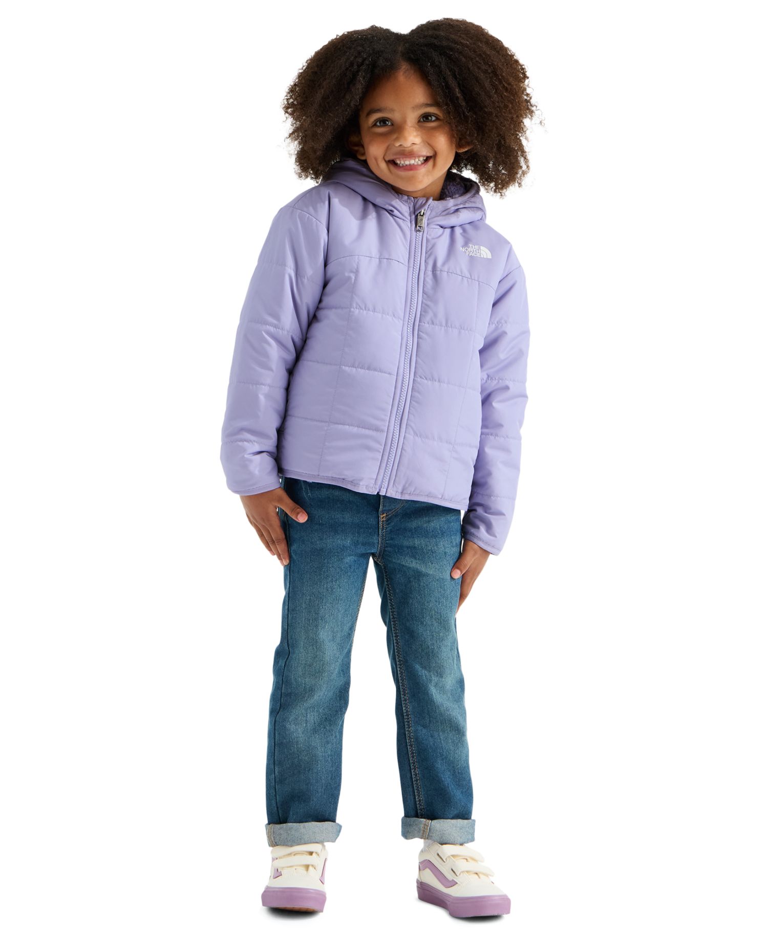 Girls' 2T-7 Reversible Shasta Full-Zip Hooded Jacket