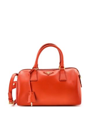 Medium Lux Convertible Boston Bag Saffiano Leather