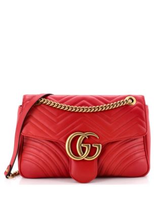 Medium GG Marmont Flap Bag Matelasse Leather