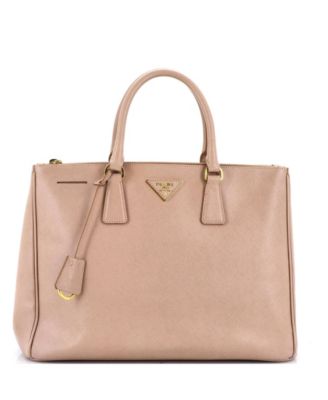 Large Double Zip Lux Tote Saffiano Leather