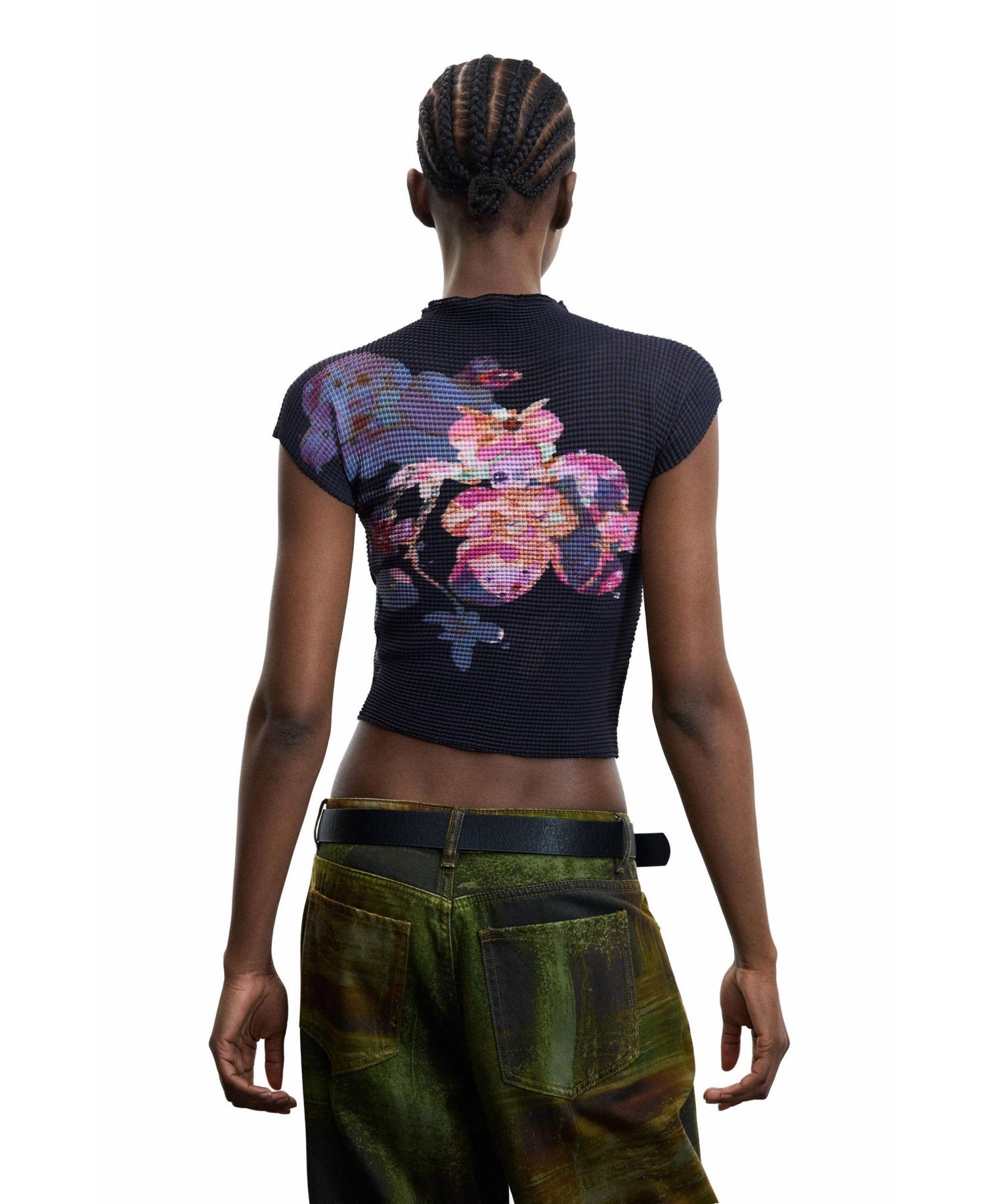 Women's Printed High Neck Blouse