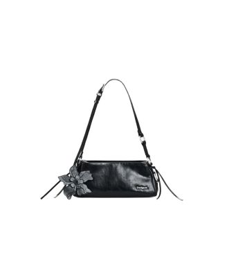 Medium Faux Leather Charm Bag