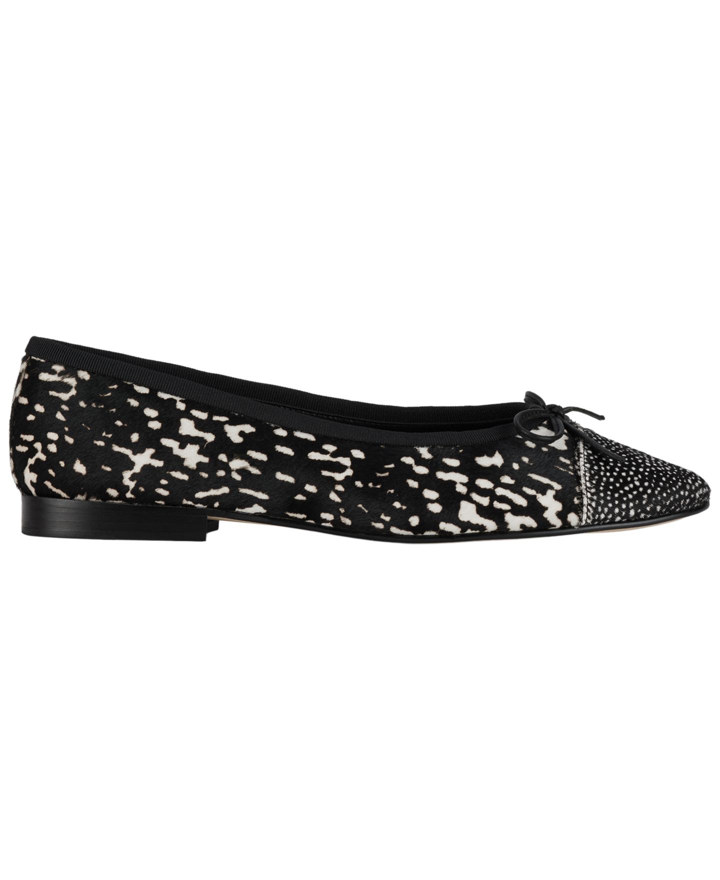 Женские балетки Jeffrey Campbell Arabesq-F, цвет: Чёрный / Белый — фото 2
