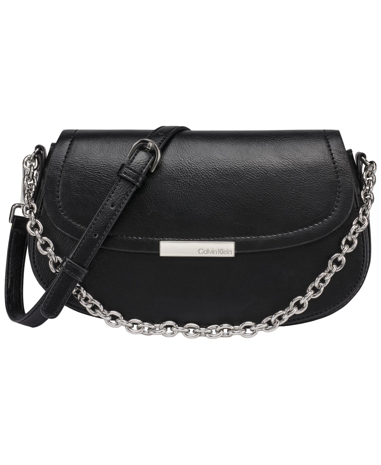 Женская сумка Calvin Klein Azalea Small Crossbody, цвет: Чёрный / Серебряный — фото 1