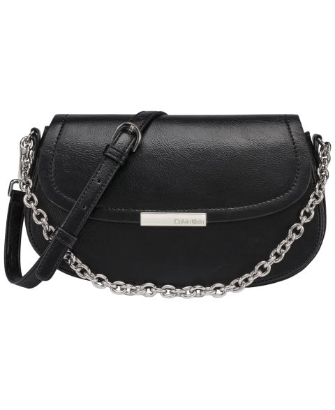 Женская сумка Calvin Klein Azalea Small Crossbody Handbag, цвет: Чёрный / Серебряный