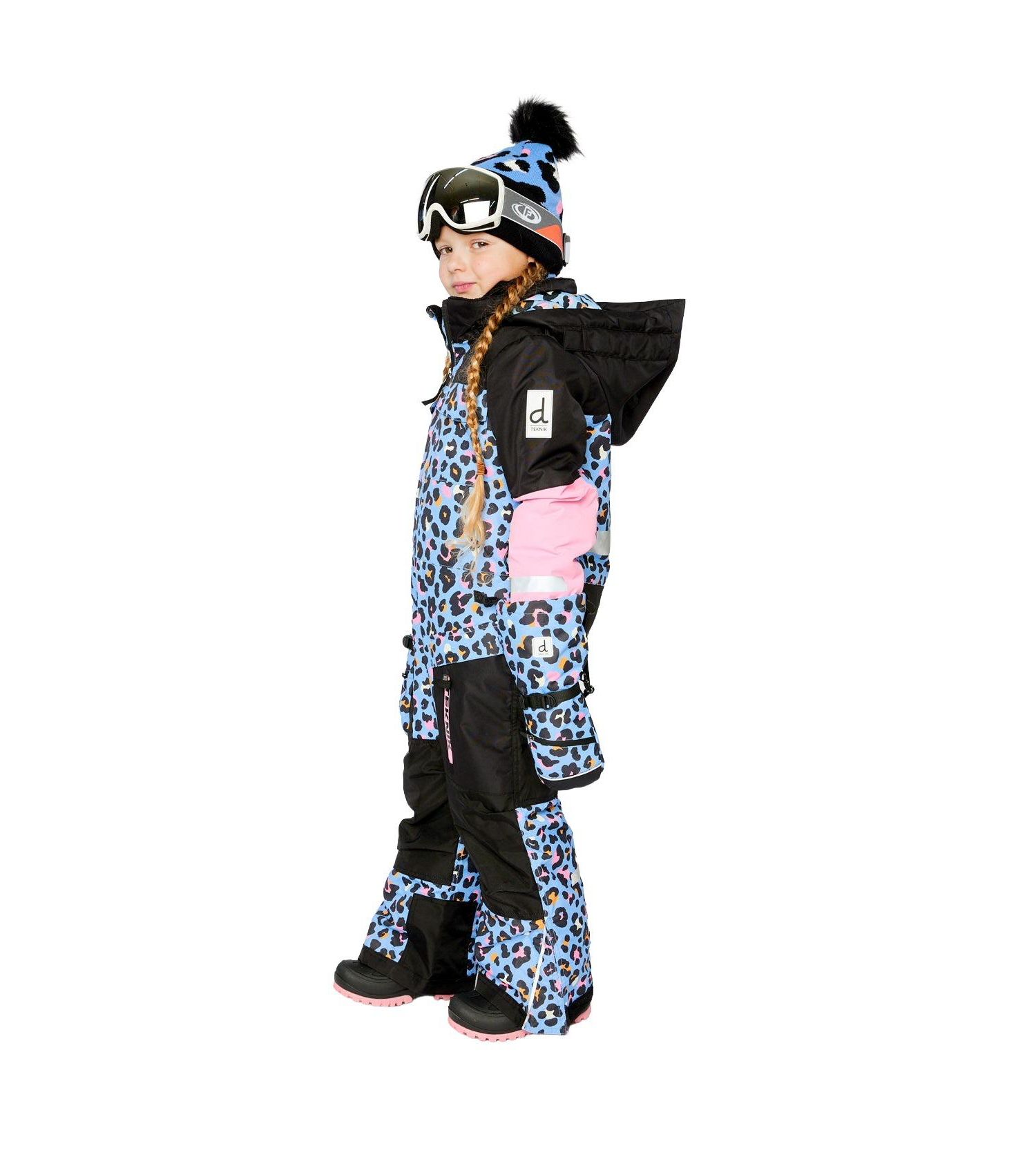 Little and Big Girl ( size 6 to 16 ) One Piece Teknik Leopard Print