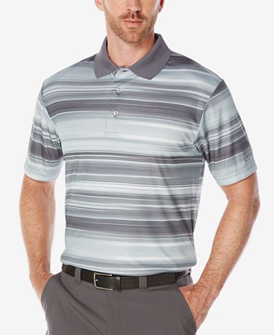 PGA TOUR Men's Heathered Performance Golf Polo Shirt