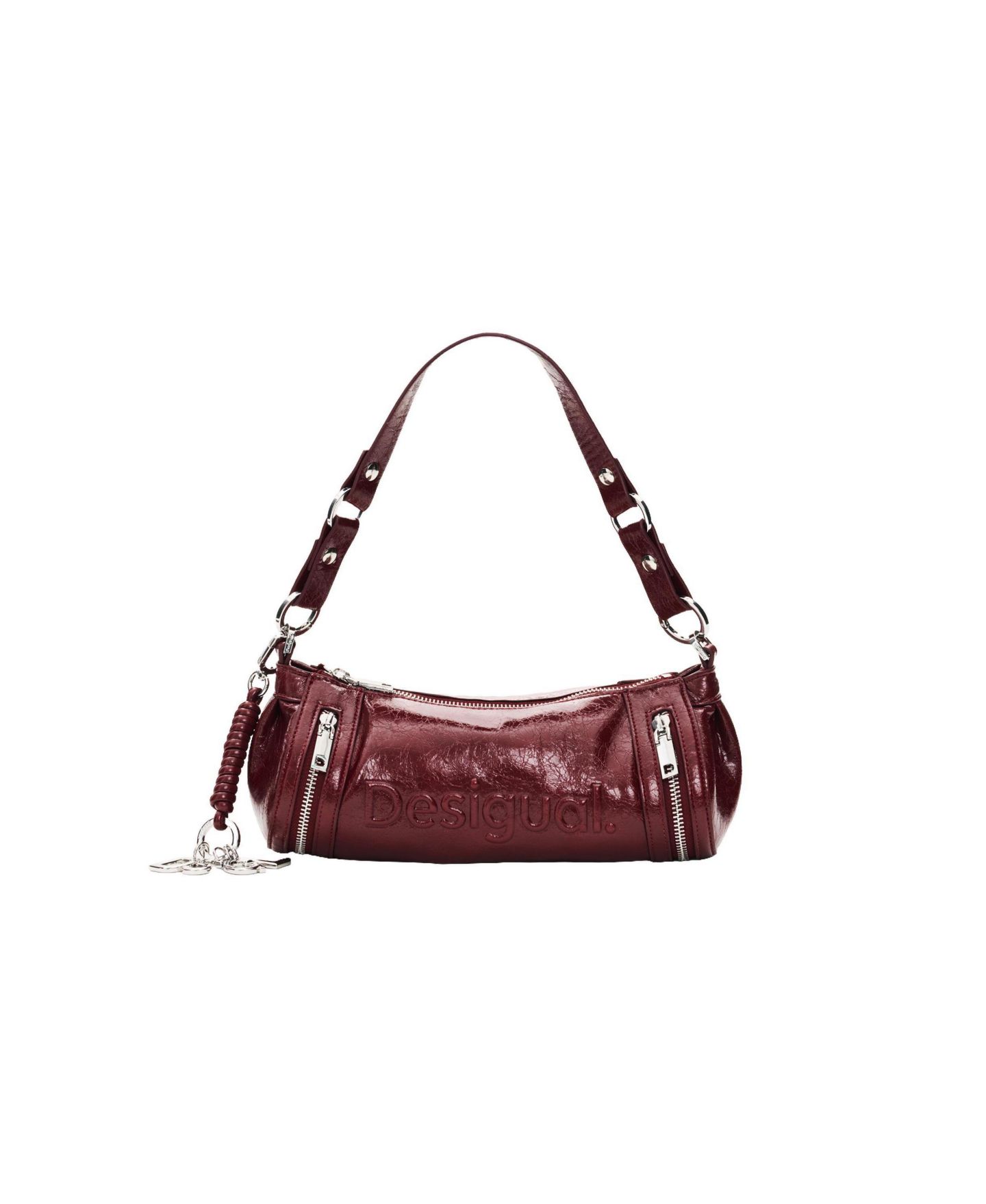 Женская сумка Desigual Medium Faux Leather, цвет: Бордовый — фото 3