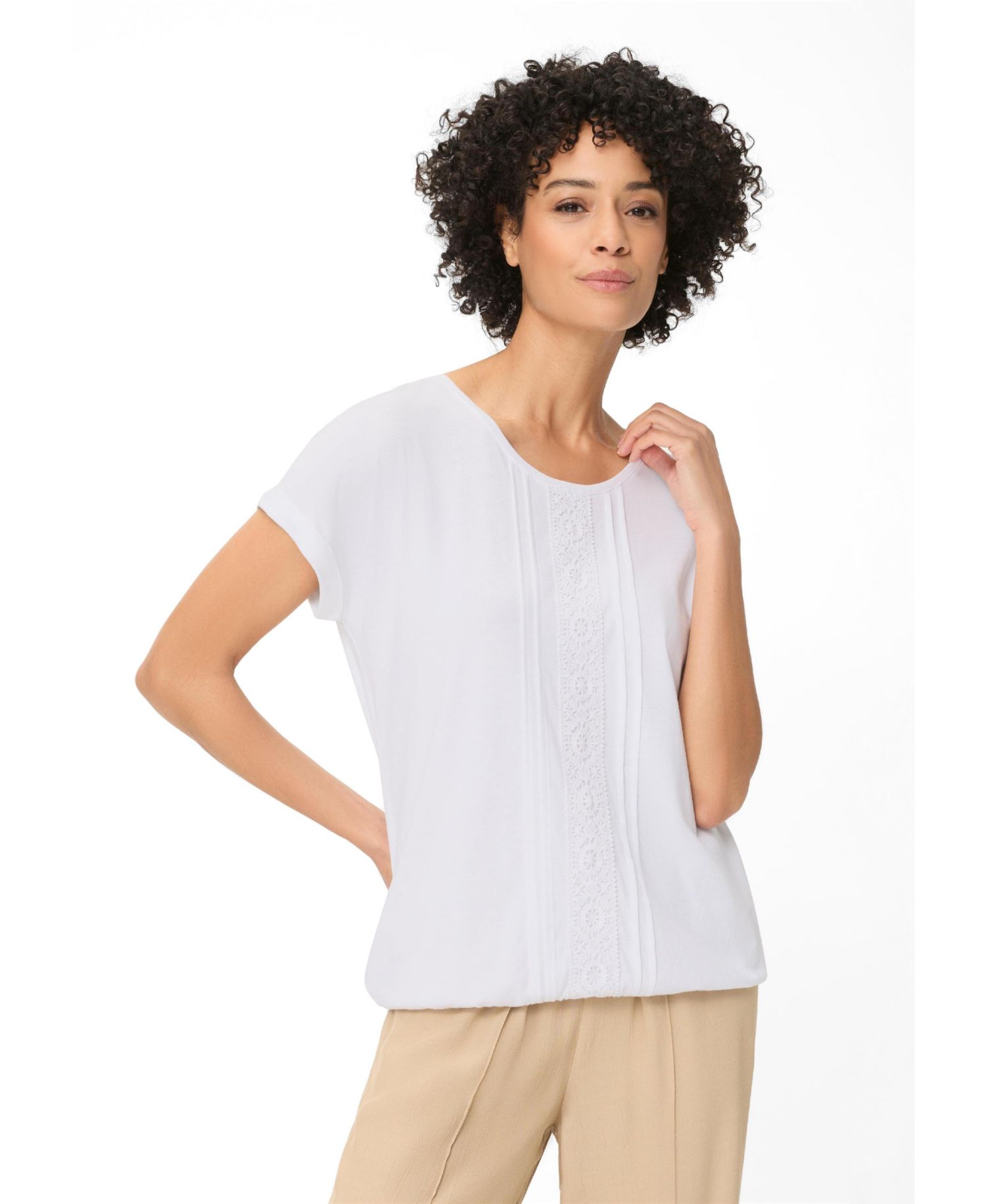 Women's Tonal Embroidered T-Shirt
