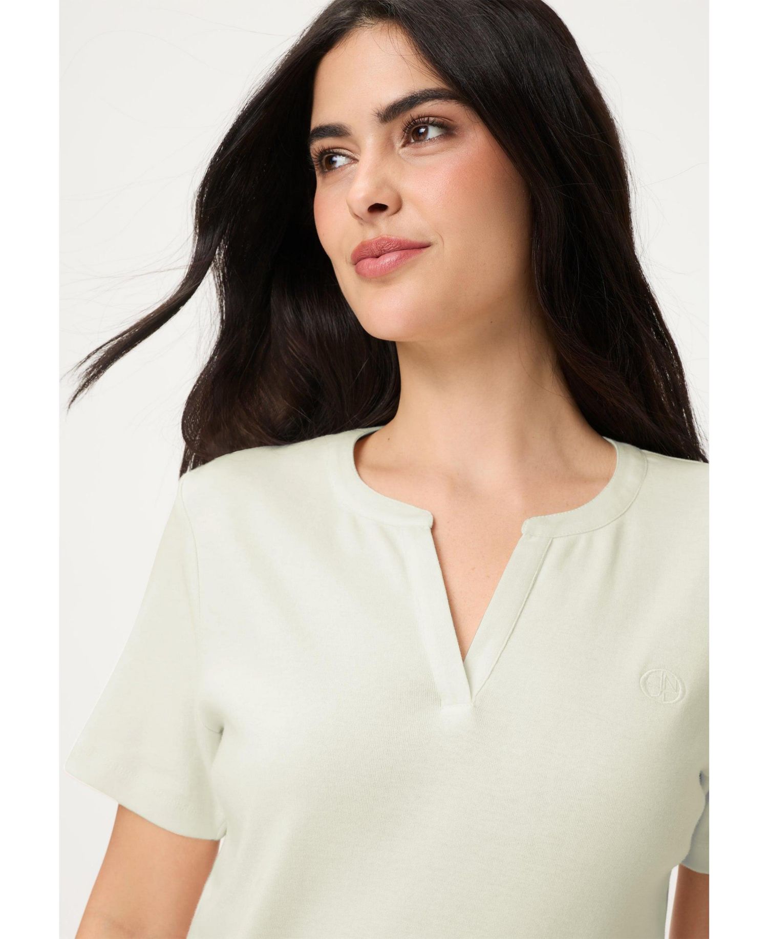Women's Split Neck T-Shirt