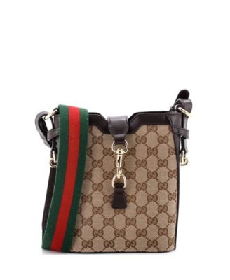 Mini Bucket Bag GG Canvas with Leather