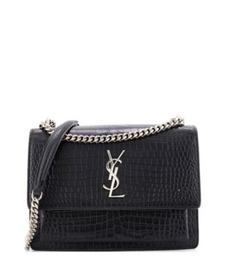 Medium Sunset Crossbody Bag Embossed Leather