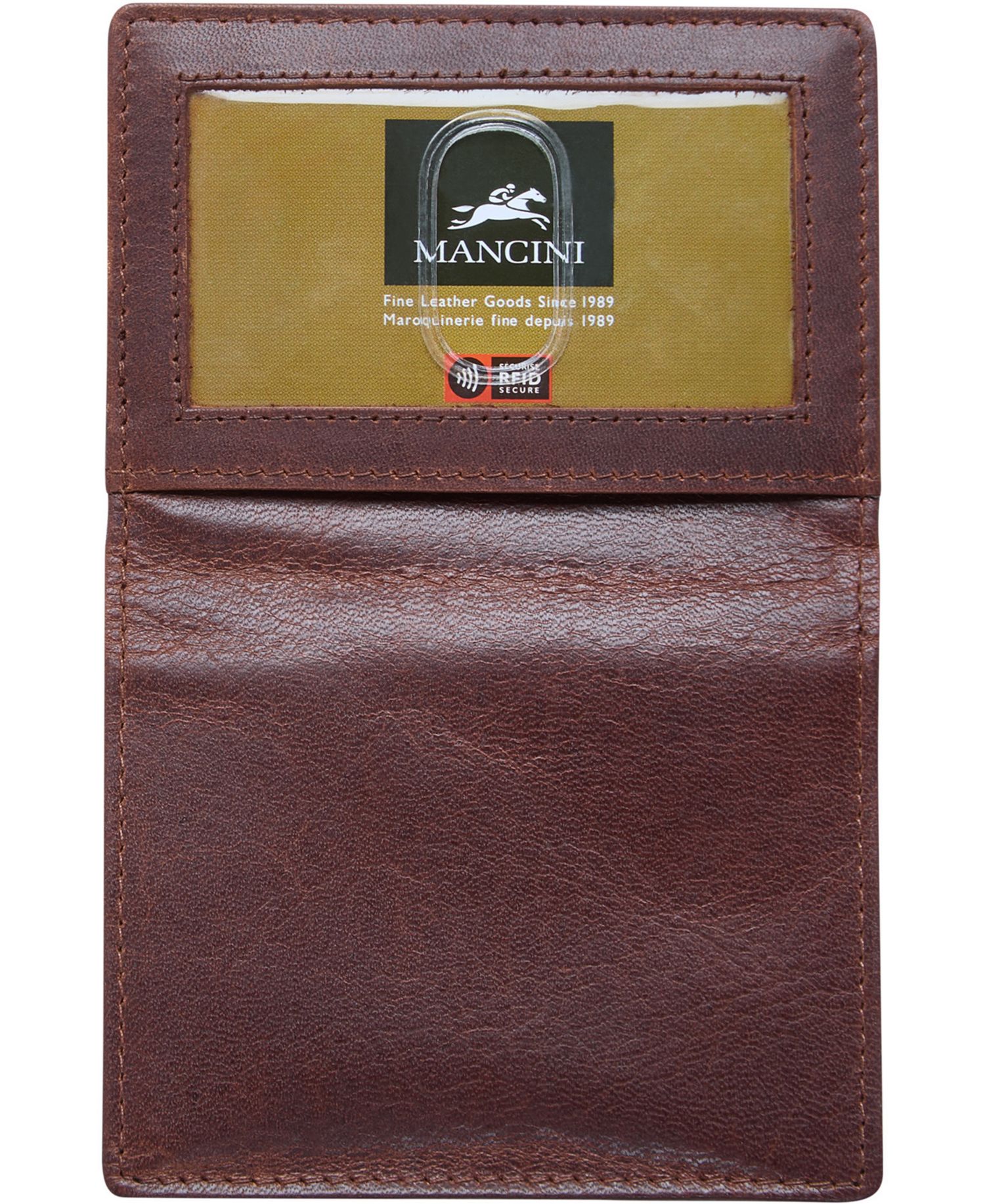 Men's Boulder Collection RFID Secure Billfold with Removable Left Wing Passcase