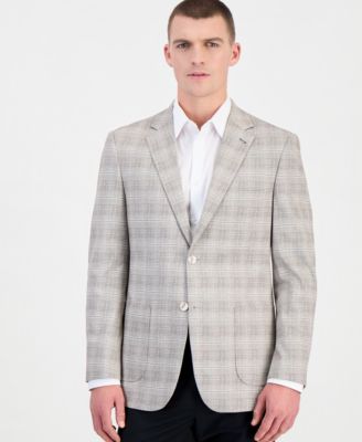 Men's Slim-Fit Plaid Stretch Sport Coat