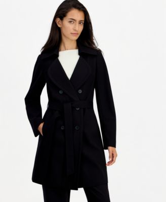 Women's Double Breasted Belted Trench Coat