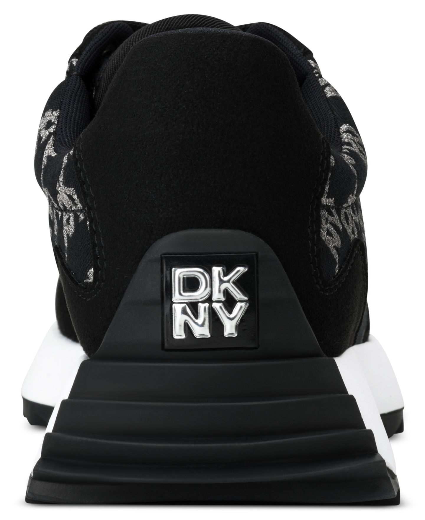 Женские кроссовки DKNY Naples Checkered Lace-Up, цвет: Чёрный — фото 8